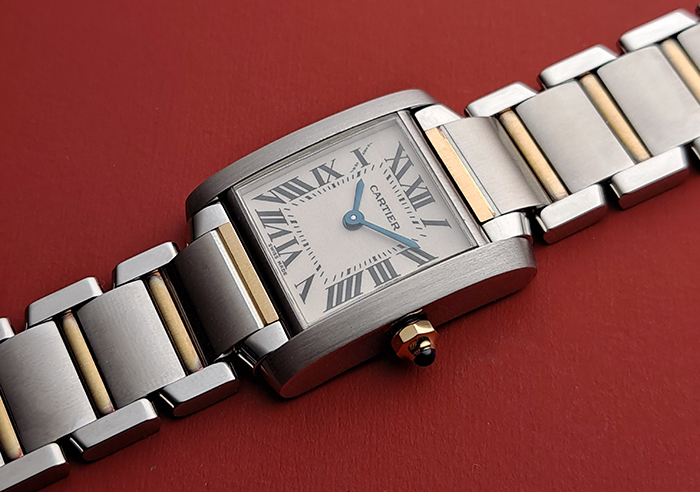 Ladies' Cartier Tank Francaise 18K YG/SS Quartz Ref. W51007Q4